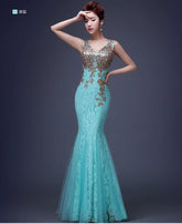 Fish Tail Banquet Evening Dress - Serenity Spaces