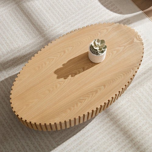 Modern Handmade Drum Coffee Table - Serenity Spaces