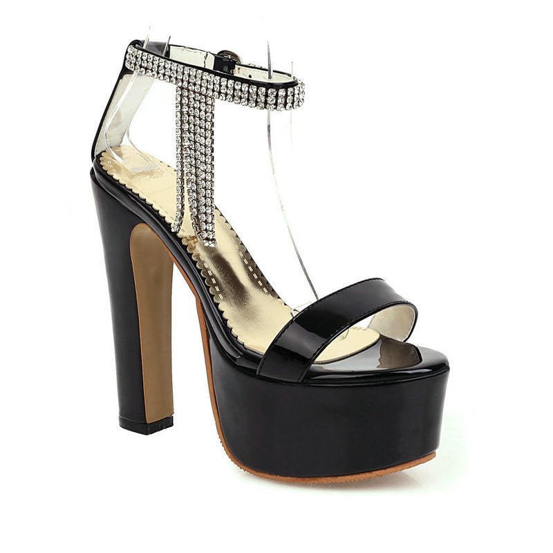 Block heel platform sandals - Serenity Spaces