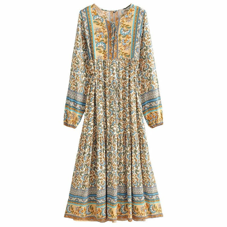 Floral lace - up dresses - Serenity Spaces