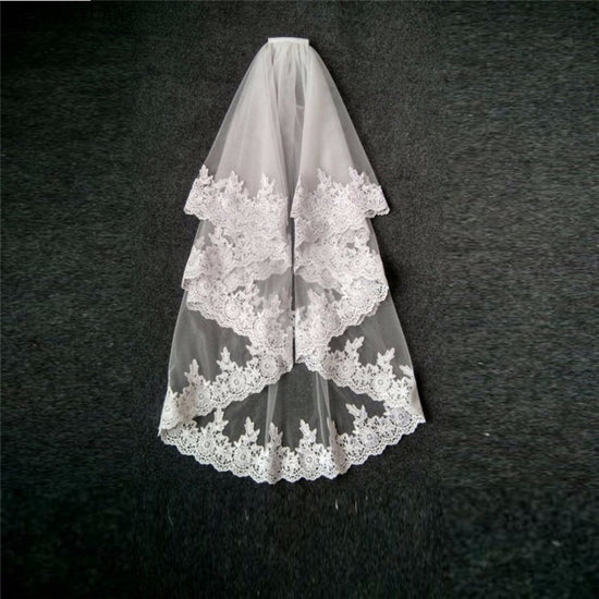 Lace trim veil - Serenity Spaces