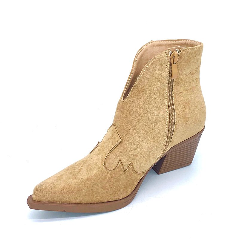 Medium heel thick heel tassel boots - Serenity Spaces