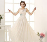 Evening dress one - shoulder dinner banquet long banquet - Serenity Spaces