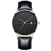 Simple calendar watch male creative waterproof quartz watch - Serenity Spaces