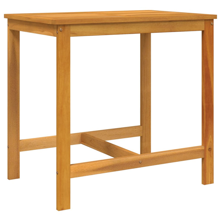 3 - piece balcony furniture set with cushions, solid acacia wood - Serenity Spaces