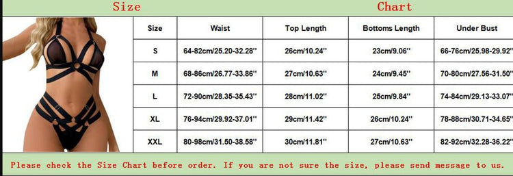 2 piece Sexy Hollow Webbing Sexy Underwear Lingerie Set - Serenity Spaces