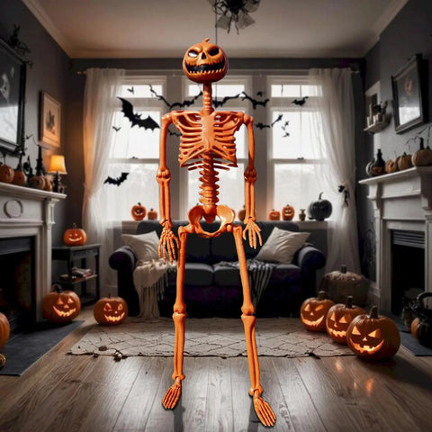 Halloween Clearance!  Halloween Pumpkin Skeleton Decoration Halloween Party Decoration