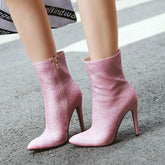 Sequined side zip stilettos - Serenity Spaces
