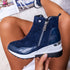 Solid color inner raised side zipper snow boots - Serenity Spaces