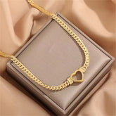 Personalized Love Chain Necklace Bracelet For Women Fashion Titanium Steel Non - fading Clavicle Chain Jewelry - Serenity Spaces