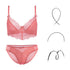 Fashion Transparent Women Bra And Panties Set Embroidery Lingerie Plus - Serenity Spaces