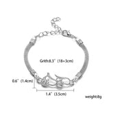 RINHOO 925 Jewelry Silver Color Bracelet s For Women Bracelet Fashion Wedding Banquet Bracelet S & Bangles Valentine&