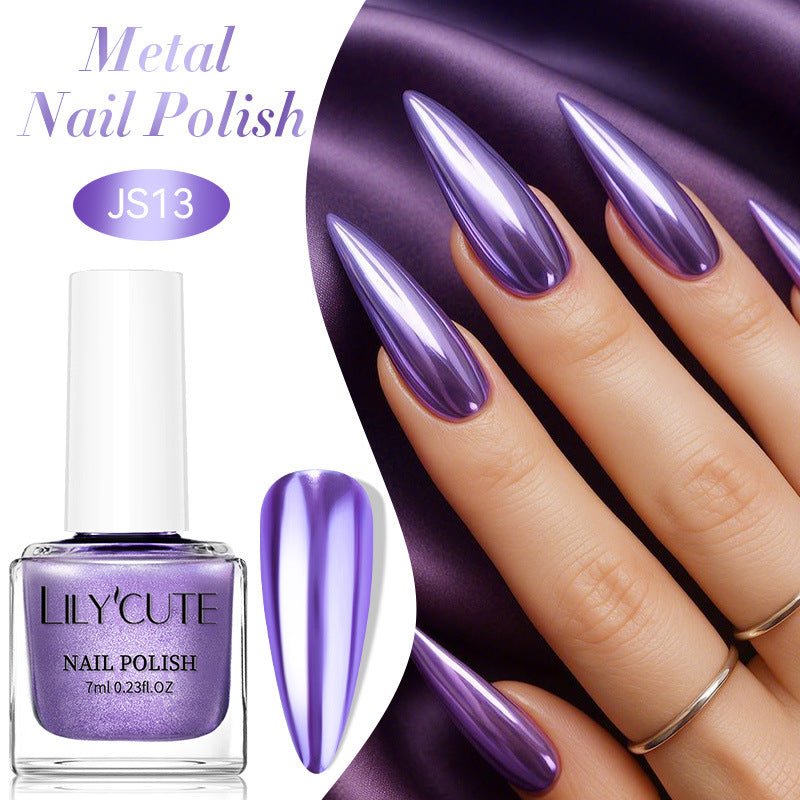 Quick - dry Metallic Mirror Nail Polish, No Baking Required - Serenity Spaces
