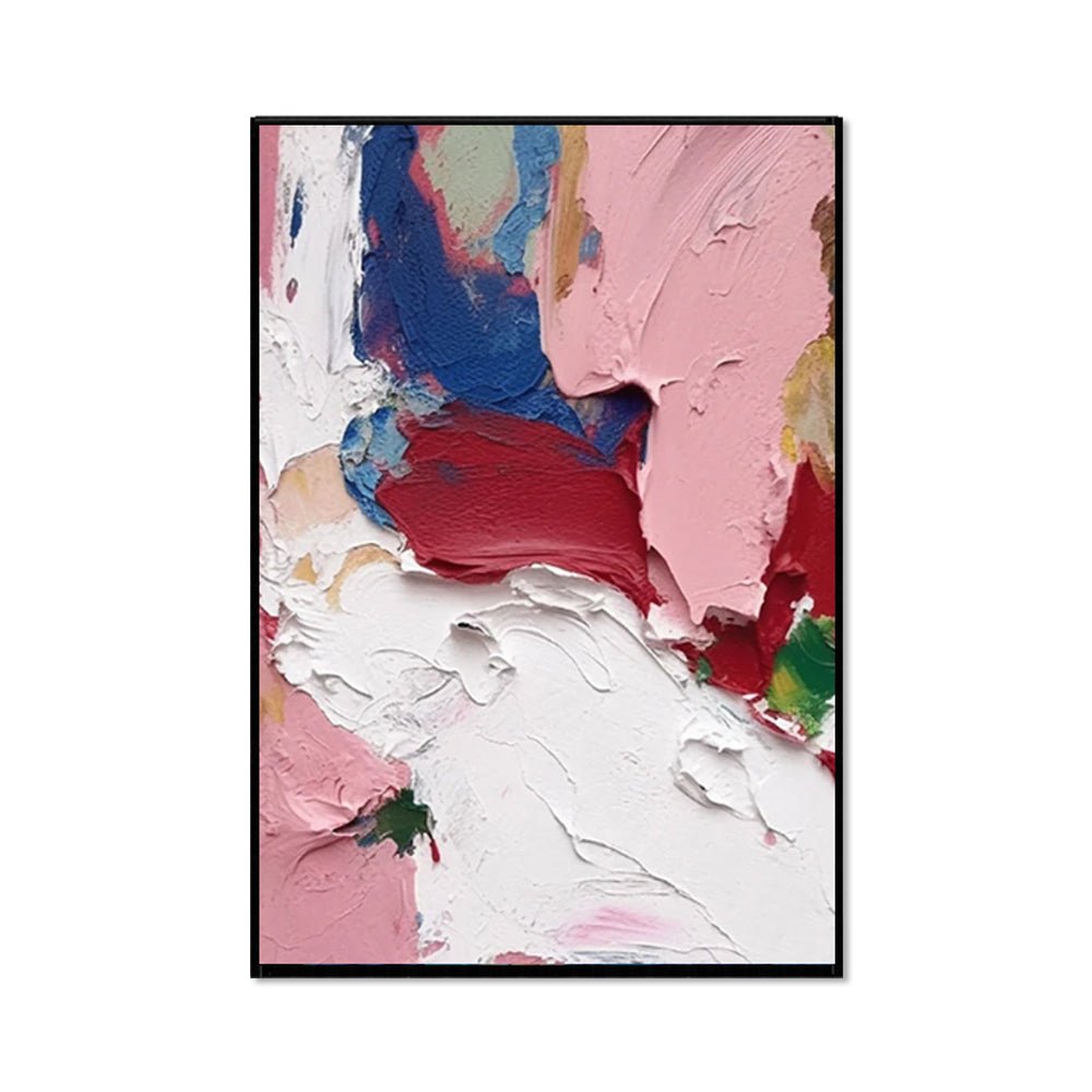 Modern Light Luxury Thick Oil Knife Oil Painting On Canvas Handmade Modern Abstract Wall Art Screen Partition Living Room Entry Home Decor Blocking Dining Painting - Serenity Spaces