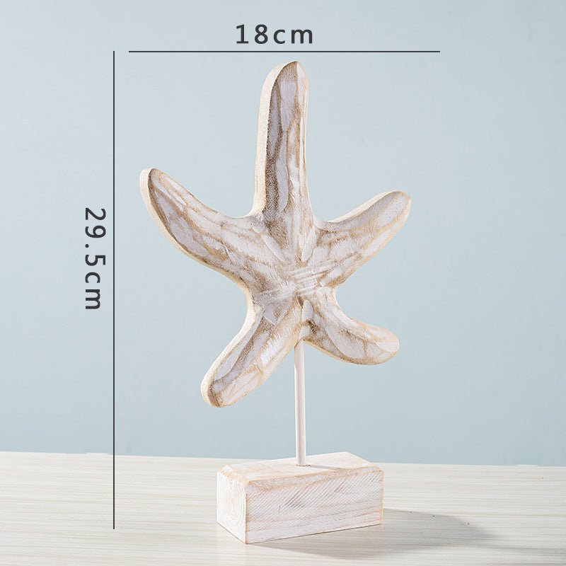 Home decor starfish seahorse conch living room - Serenity Spaces
