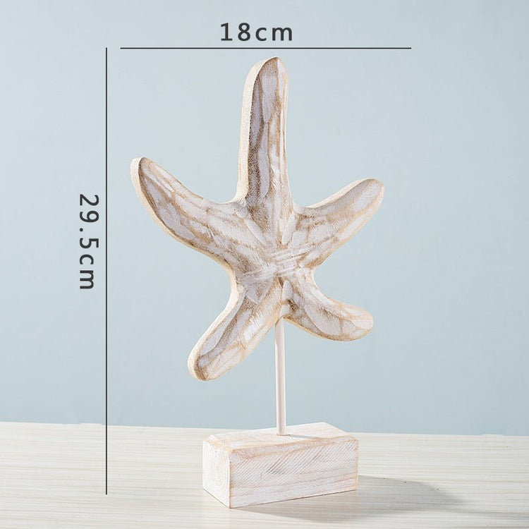 Home decor starfish seahorse conch living room - Serenity Spaces