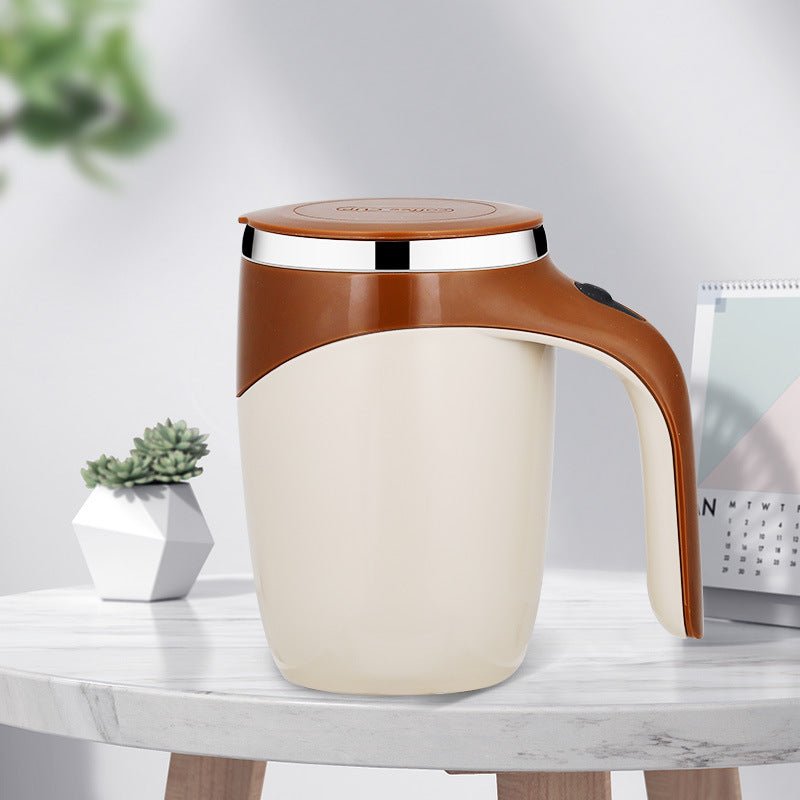 Rechargeable Model Automatic Stirring Cup Coffee Cup High Value Electric Stirring Cup Lazy Milkshake Rotating Magnetic Water Cup - Serenity Spaces