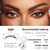 Magnetic False Eyelashes Integrated Storage Box Glue - free Magnet False Eyelashes Natural Makeup Tools With Applicater - Serenity Spaces