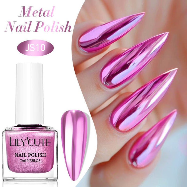 Quick - dry Metallic Mirror Nail Polish, No Baking Required - Serenity Spaces