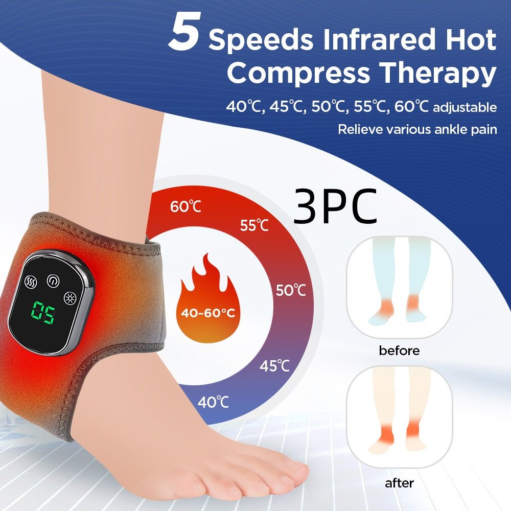 Charging 5 - speed Hot Compress 3 - speed Vibration Ankle Protection - Serenity Spaces