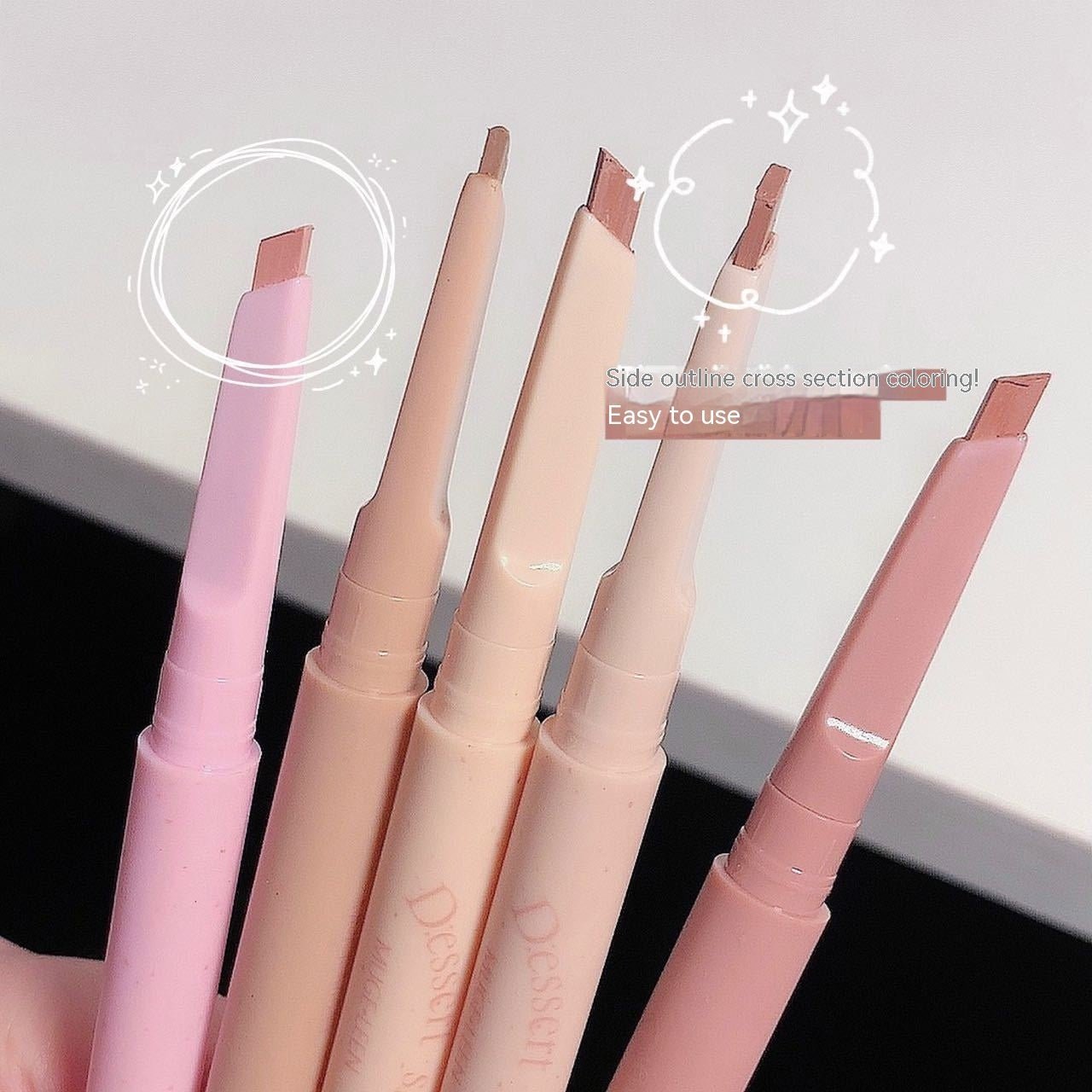 Lip Liner Automatic Waterproof Rotation Long Lasting Fadeless - Serenity Spaces