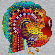 Thanksgiving Jeweled Turkey Long Sleeve T Shirt Women'S Baseball Tee