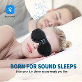 Mask for Sleep Headphones Bluetooth 3D Eye Mask Music Play Sleeping Headphones with Built - In HD Speaker - Serenity Spaces