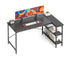 L Shaped Desk 47 Inch Computer Desk Gaming Furniture Corner Desks Home Office PC Table With Reversible Storage Shelves - Serenity Spaces