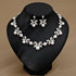 Rhinestone Pearl Earrings And Necklace Set Women - Serenity Spaces
