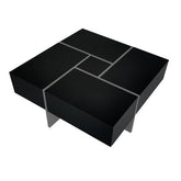 Unique Design Coffee Table With 4 Hidden Storage Compartments - Serenity Spaces