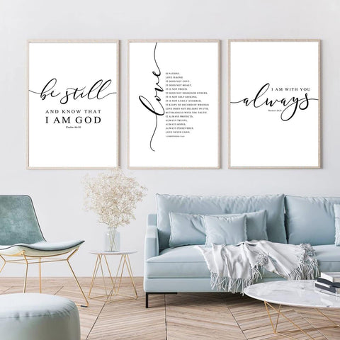 Bible Verse Wall Art Decor Scripture Canvas Wall Art Christian Wall Art Inspirat