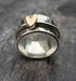 Simple Fashion Peach Heart Rotatable Decompression Ring - Serenity Spaces