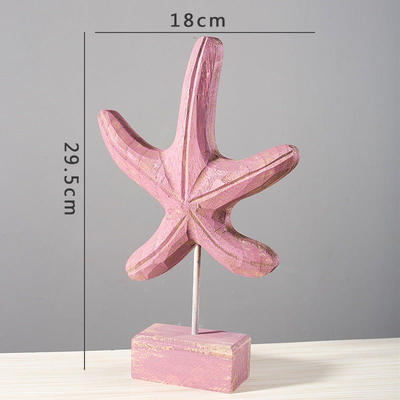 Home decor starfish seahorse conch living room - Serenity Spaces