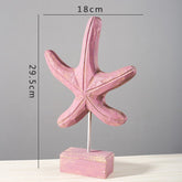Home decor starfish seahorse conch living room - Serenity Spaces