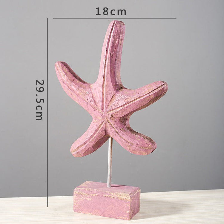 Home decor starfish seahorse conch living room - Serenity Spaces