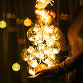 Led Wish Orbs Lighting Chain Star Moon Curtain Light Starry Sky - Serenity Spaces
