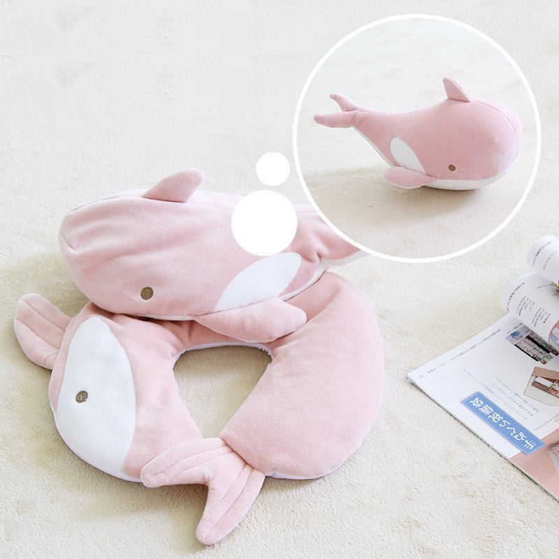 Soft Pillow Penguin U - Shaped Sleep Protection Neck Pillow Home Office Nap Body Pillows Travel Car Adult Cute Pillows - Serenity Spaces