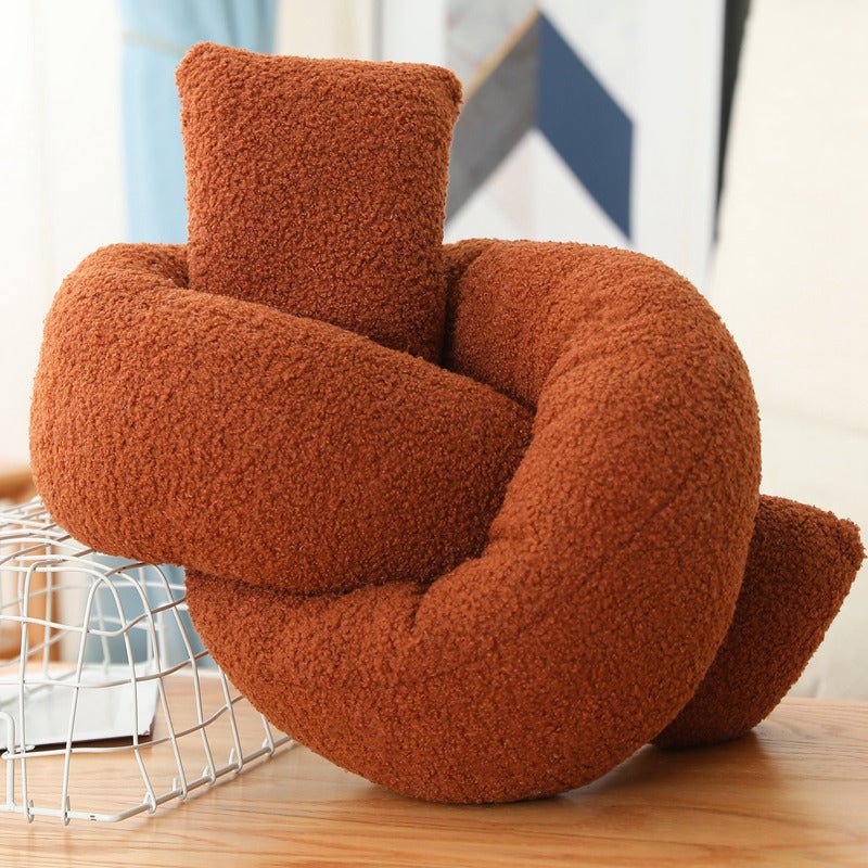 Plush Three Dimensional Special Shaped Pillow Round Lumbar Support - Serenity Spaces