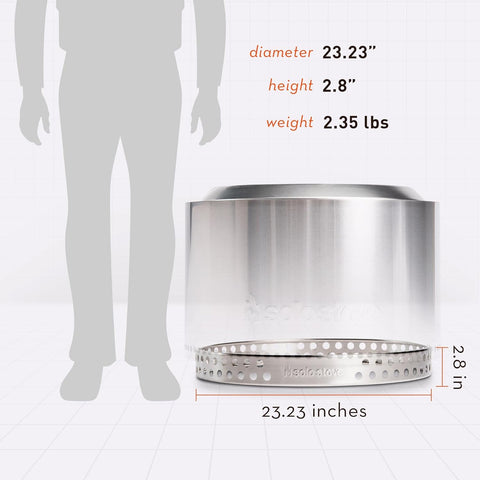 Yukon Stand - Durable 304 Stainless Steel, Heat-Resistant, Portable Elevated Fire Pit Accessory for Safe Use on Decks and Camping - Ideal for Smokeless Fire Pits and Outdoor Fireplaces