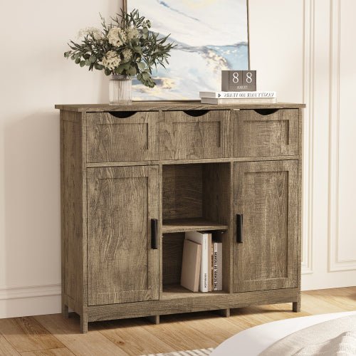 Storage Cabinets,Wooden Floor Cabinet,with Drawers And Shelves Storage Cabinets,Accent Cabinet For Living Room,Bedroom,Bathroom Furniture Home Decor - Serenity Spaces