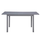 59 Extendable Dining Table, Modern House Dining Room Table For 4 - 8, Wooden Kitchen Table , Dining Room, Working Office, Home Living Room Furniture For Small Space, Dark Gray - Serenity Spaces