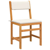 3 - piece balcony furniture set with cushions, solid acacia wood - Serenity Spaces