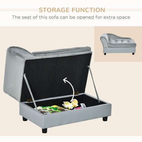Luxury Small Dog Bed With Hidden Storage - Serenity Spaces