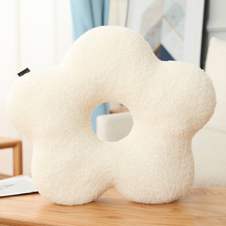 Plush Three Dimensional Special Shaped Pillow Round Lumbar Support - Serenity Spaces