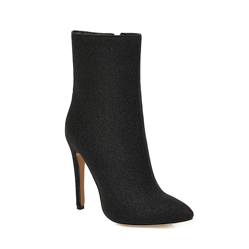 Sequined side zip stilettos - Serenity Spaces