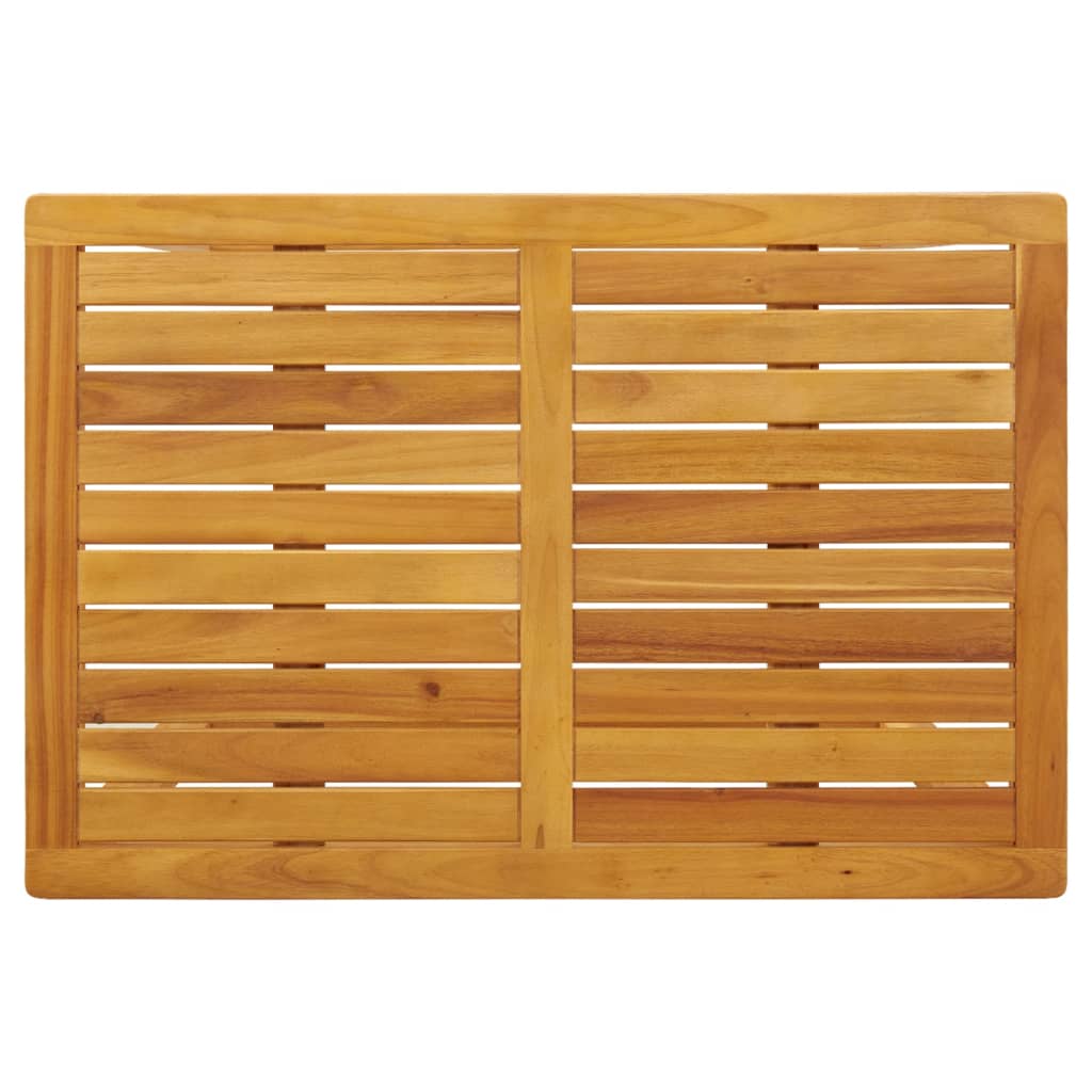 3 - piece balcony furniture set with cushions, solid acacia wood - Serenity Spaces