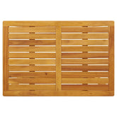 3 - piece balcony furniture set with cushions, solid acacia wood - Serenity Spaces