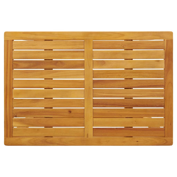 3 - piece balcony furniture set with cushions, solid acacia wood - Serenity Spaces