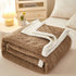 Blanket Double Thickened Warm Coral Fleece Sofa Blanket - Serenity Spaces