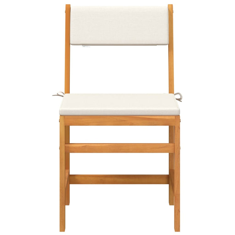 3 - piece balcony furniture set with cushions, solid acacia wood - Serenity Spaces